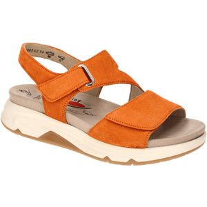 Gabor RollingSoft Sandale orange Velour 66.885.35 für Damen, orange, Gr. 35 EU / 2,5 UK