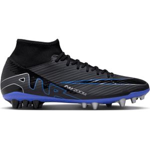 Nike Mercurial Superfly 9 Academy AG Fußballschuhe 040 - black/chrome-hyper royal 44 für Herren, schwarz, Gr. 47 EU