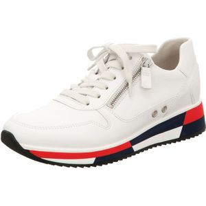 Gabor Schuhe weiß blau rot Sneakers 83.390 für Damen, weiß, Gr. 42 EU / 8 UK