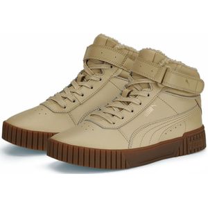 Puma Carina 2.0 Winterized Mid-Top Sneaker gefüttert Damen 04 - future pink/puma silver/alpine snow 38.5 für Damen, beige, Gr. 37 ½ EU / 4,5 UK