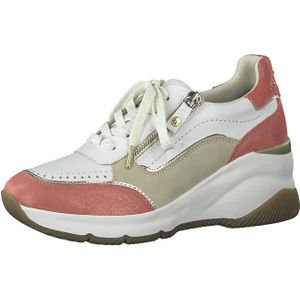 Tamaris 1-1-23720-26/567 CORAL COMB Sportliche Schnürer  FS 2021 für Damen, weiß, Gr. 37 EU
