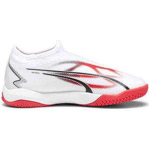 Puma Ultra Match Laceless IT + Fußballschuhe Kinder 03 - ultra blue/puma white/pro green 38.5 für Kinder, weiß, Gr. 38 ½ EU