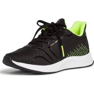 Tamaris 1-1-23784-24/035 BLACK/NEON Sportliche Schnürer  FS 2020 für Damen, schwarz, Gr. 38 EU