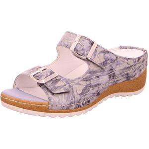 Waldläufer Bequeme Pantoletten für Damen, grau, Gr. 38 EU / 5 UK