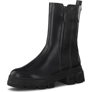 Tamaris Schlupf/Reißverschlussstiefelette Kaltfutter für Damen, schwarz, Gr. 40 EU