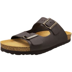 Longo Tieffußbett-Pantolette,mocca für Herren, braun, Gr. 42 EU