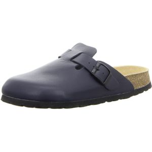 natural sense Clogs Tieffußbett Habana für Herren, blau, Gr. 40 EU