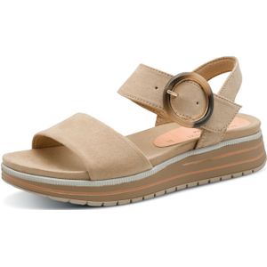 Marco Tozzi Da.-Sandalette für Damen, beige, Gr. 41 EU