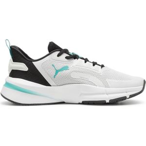Puma PWRFrame TR 3 Trainingsschuhe Damen 07 - feather gray/puma black/sparkling green 40.5 für Damen, grau, Gr. 42 ½ EU / 8,5 UK