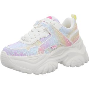 Buffalo Damen Plateau Sneaker für Damen, weiß, Gr. 37 EU
