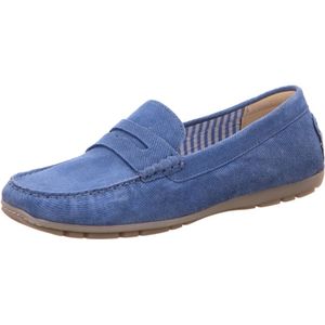 Sioux Mokassins für Damen, blau, Gr. 39 ½ EU / 6 UK