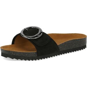 Caprice BioFußbPanSwNubukSchnalle für Damen, schwarz, Gr. 37 EU