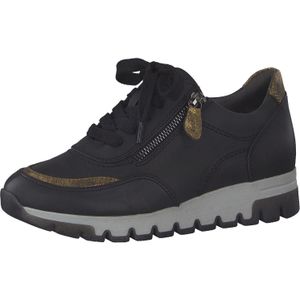 Jana Sportliche Schnürschuhe für Damen, schwarz, Gr. 38 EU