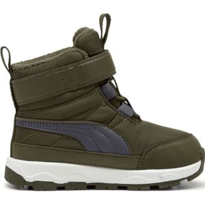 Puma Evolve Puretex AC+ Baby-Winterstiefel 04 - dark olive/galactic gray/puma white 26 für Kinder, grün, Gr. 26 EU