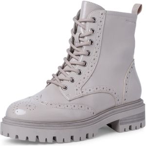 Tamaris 1-1-25837-29/252 PALE GREY PAT. Schnürstiefel  HW 22/23 für Damen, grau, Gr. 40 EU