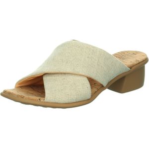 Think Vivi Pantolette linen für Damen, beige, Gr. 36 EU