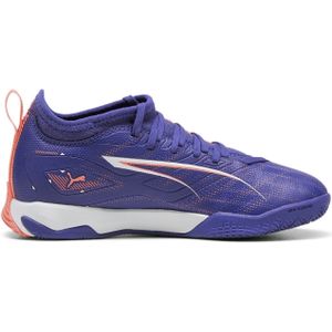 Puma Ultra 5 Match IT + Fußballschuhe Kinder 01 - lapis lazuli/puma white/sunset glow 38 für Kinder, blau, Gr. 37 EU / 4 Kids UK