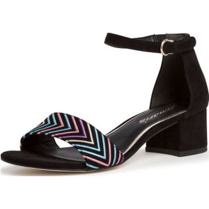 Tamaris Da.-Sandalette 1-1-28215-24/016 BLK UNI/MULTI FS 2020 für Damen, schwarz, Gr. 38 EU