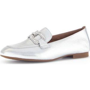 Gabor Halbschuhe für Damen, silber, Gr. 38 ½ EU / 5,5 UK