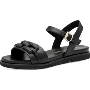 Marco Tozzi Da.-Sandalette für Damen, schwarz, Gr. 37 EU