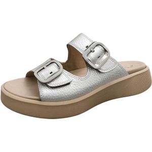 Gabor comfort Pantoletten für Damen, silber, Gr. 39 EU / 6 UK