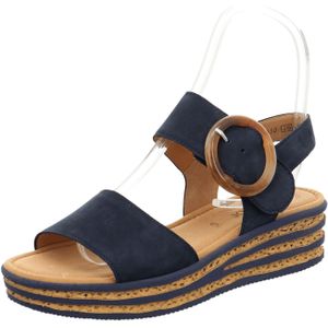 Gabor Plateau Sandalen für Damen, blau, Gr. 42 EU / 8 UK