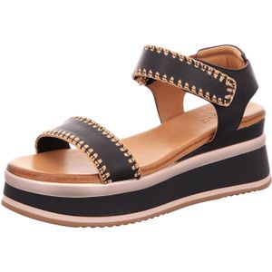 Inuovo Sandaletten für Damen aus Italien, Spanien und Portugal für Damen, schwarz, Gr. 41 EU