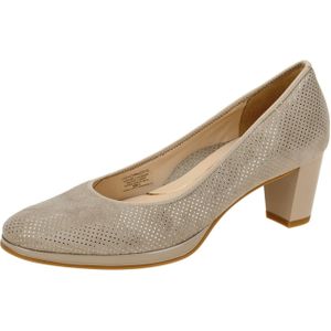 ara Orly Pumps grau sand gepunktet 12-23436 für Damen, grau, Gr. 42 EU / 8 UK
