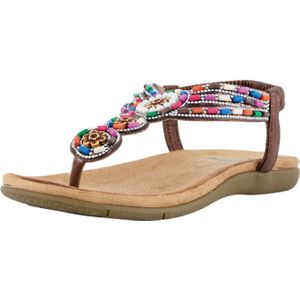 2 GO FASHION Damen Sandalen #SeoVarYear# für Damen, braun, Gr. 38 EU