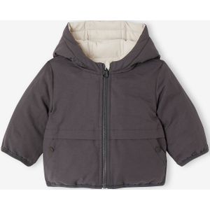 Omkeerbare babyparka antraciet