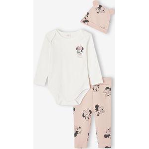 Set romper + broek + muts voor meisjes Disney� Minnie roze (poederkleur)
