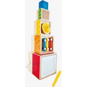 Hape Houten Stapelbare 6-delig Muziekset - Speelgoedinstrument