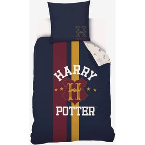 Dekbedovertrek + kussensloop kind Harry Potter� donkerblauw met print