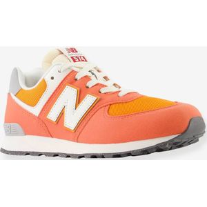 Kindersneakers met veters GC574RCB NEW BALANCE� gem��leerd rood