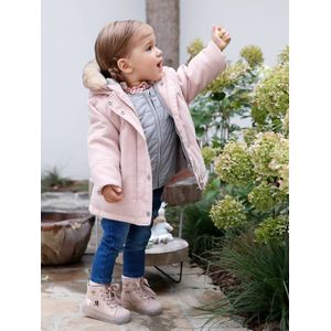 3-in-1 parka baby meisje zachtroze