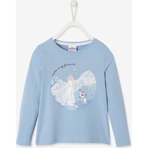 Meisjesshirt met lange mouwen Disney Frozen� blauw met animatie