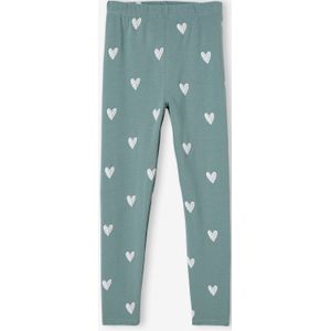 Oeko-Tex� legging met bloemenprint voor meisjes groengrijs