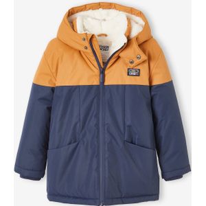 Technische parka met capuchon jongen ketelbruin