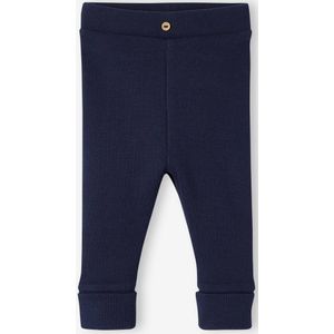 Lange legging voor baby's BASICS marineblauw