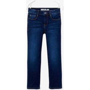 Rechte jeans voor jongens Morphologik met heupomtrek LARGE ruw denim