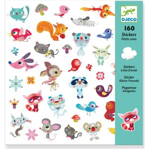 160 Kleine Vrienden-stickers DJECO blauw