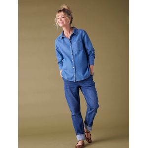 Zwangerschapsblouse van spijkerstof ENVIE DE FRAISE ongewassen denim