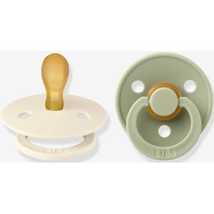 Set van 2 BIBS Colour-fopspenen, maat 2 van 6 tot 18 maanden beige