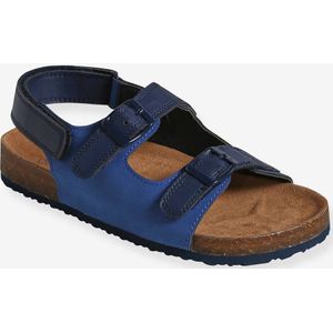 Verstelbare kindersandalen met bandjes veel blauw