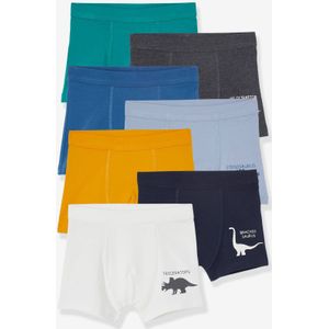 Set van 7 stretchboxers voor jongens Dino's Oeko-Tex� set ivoor