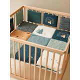 Bedbumper/stootrand box BROC�LIANDE groen, bedrukt