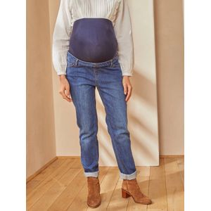 Naadloze zwangerschapsjeans met band denim stone