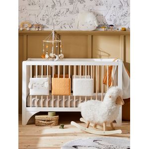 Kinderbedbumper / boxbumper PETIT MOUTON Oeko-Tex�. ecru / honing