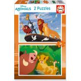 Educa - Kinderpuzzels - 2 Stuks - Gerecycled Karton - 48 Onderdelen