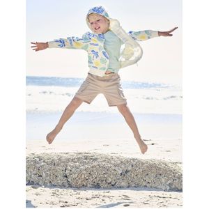 Gemakkelijk aan en uit te trekken battle short voor jongens beige